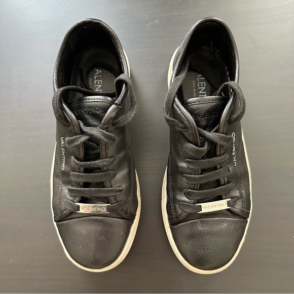 Valentino Dalia Leather Platform Shoes Size 8 - Picture 4 of 7